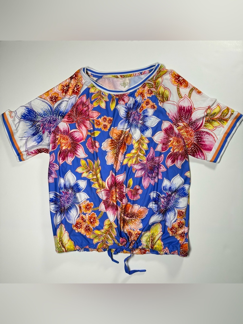 Johnny Was Bee Active Ruched Quiet Luxury Hawaii Boho Resortwear Tropical